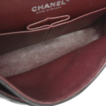 Chanel 2015-2016 Black Caviar Skin Small Classic Double Flap Shoulder Bag