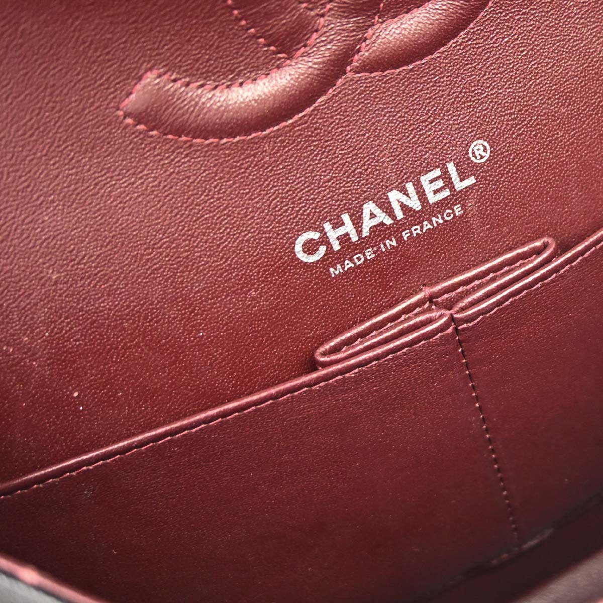 Chanel 2014 Black Caviar Skin Medium Classic Double Flap Shoulder Bag