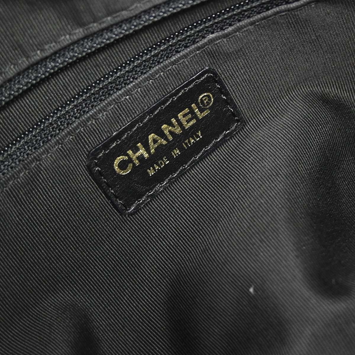 Chanel 2002-2003 Black Caviar Skin Petite Timeless Tote PTT Chain Handbag