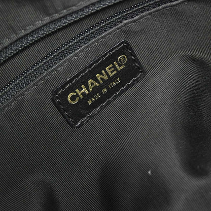Chanel 2002-2003 Black Caviar Skin Petite Timeless Tote PTT Chain Handbag