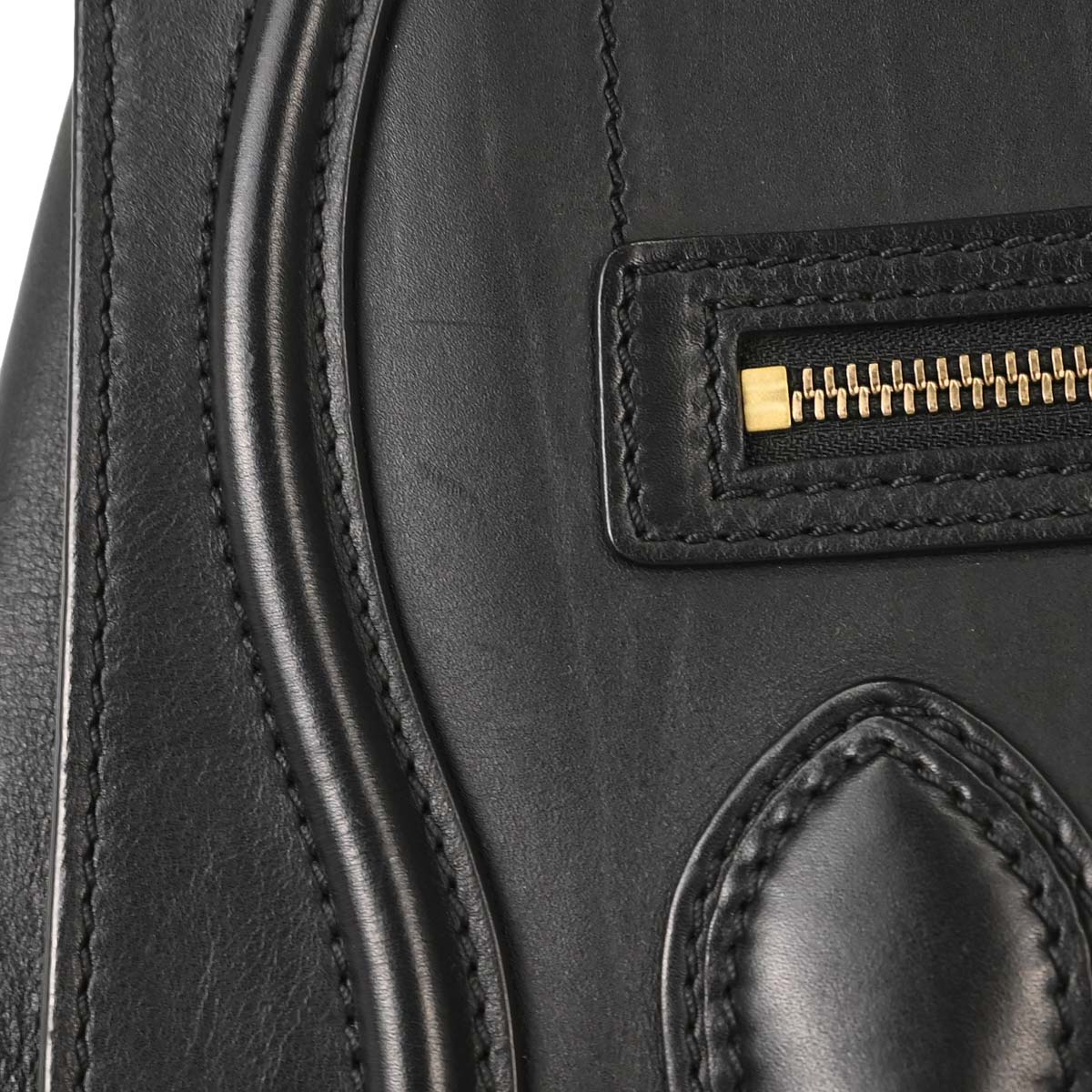 Celine Black Luggage Micro Tote Handbag