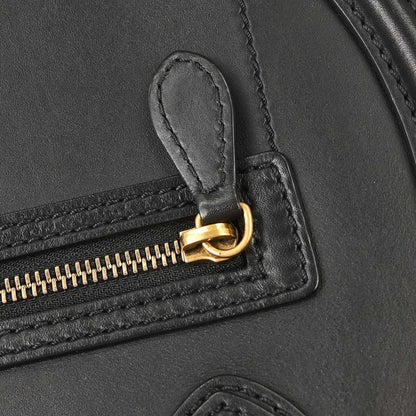 Celine Black Luggage Micro Tote Handbag