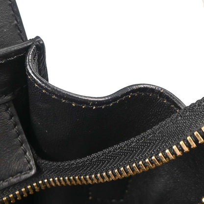 Celine Black Luggage Micro Tote Handbag