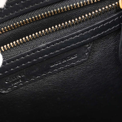 Celine Black Luggage Micro Tote Handbag