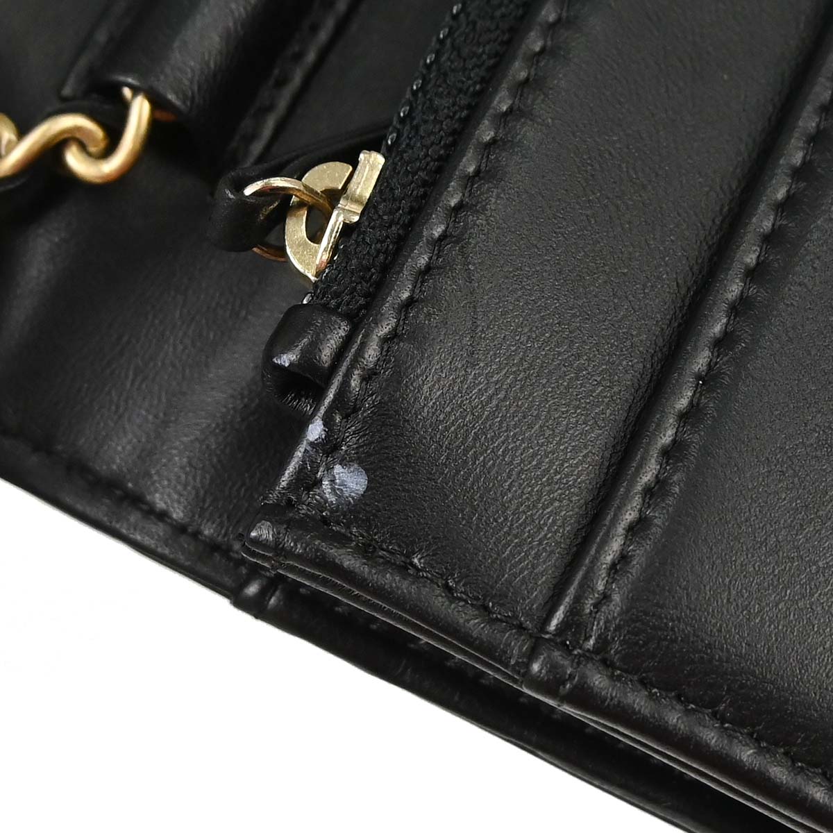 Boy Chanel Black Lambskin Chain WOC Shoulder Bag