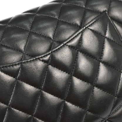 Chanel Black Lambskin Medium Classic Double Flap Shoulder Bag