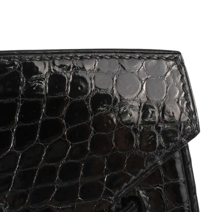 Hermes * Black Porosus Birkin 35 Handbag