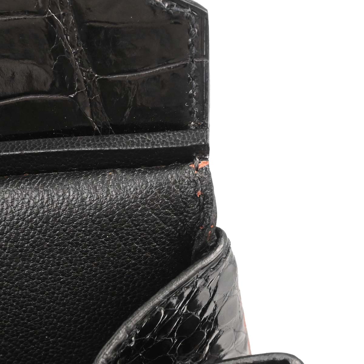 Hermes * Black Porosus Birkin 35 Handbag
