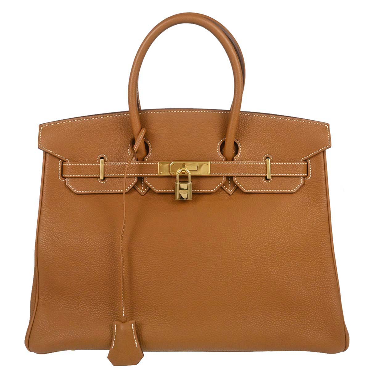 Hermes Gold Togo Birkin 35 Handbag