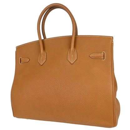Hermes Gold Togo Birkin 35 Handbag