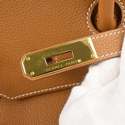 Hermes Gold Togo Birkin 35 Handbag