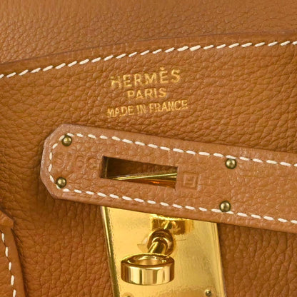 Hermes Gold Togo Birkin 35 Handbag