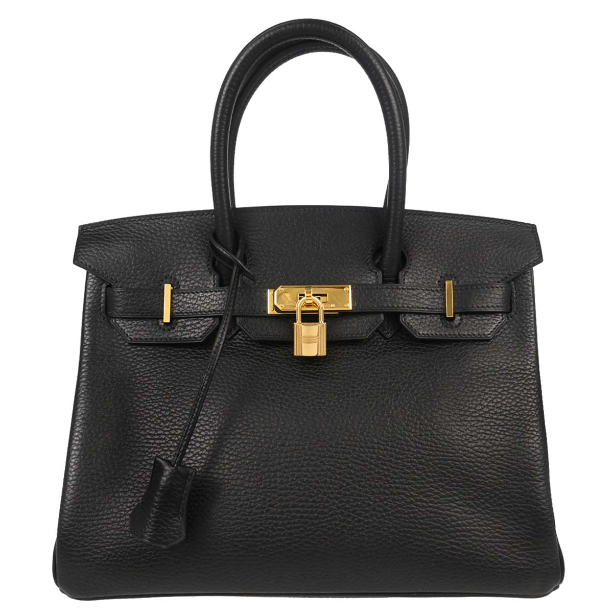 Hermes Black Ardennes Birkin 30 Handbag