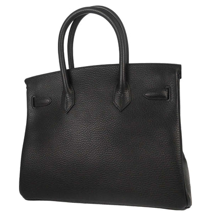 Hermes Black Ardennes Birkin 30 Handbag
