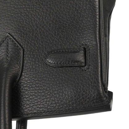 Hermes Black Ardennes Birkin 30 Handbag