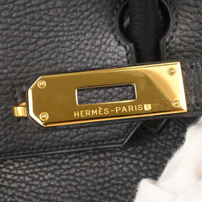 Hermes Black Ardennes Birkin 30 Handbag
