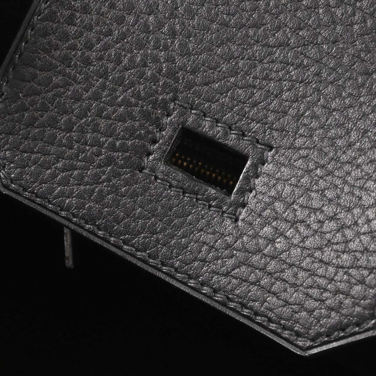 Hermes Black Ardennes Birkin 30 Handbag