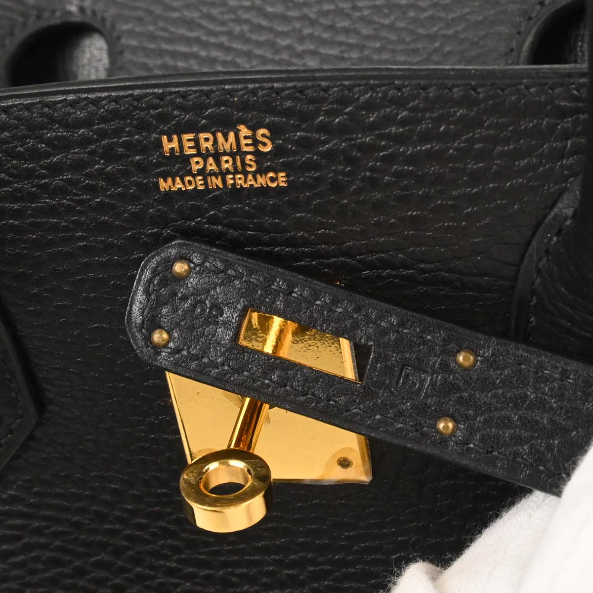 Hermes Black Ardennes Birkin 30 Handbag