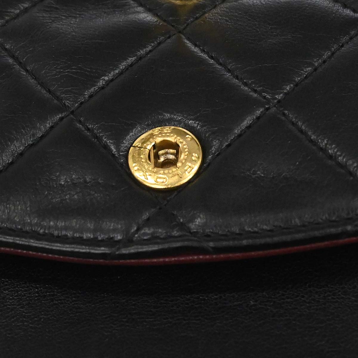 Chanel Black Lambskin Medium Classic Double Flap Shoulder Bag