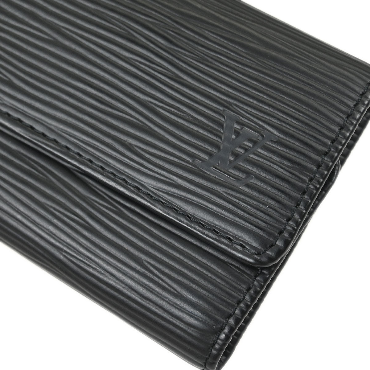 Louis Vuitton Black Epi Multicles 6 Key Case M63812 Small Good