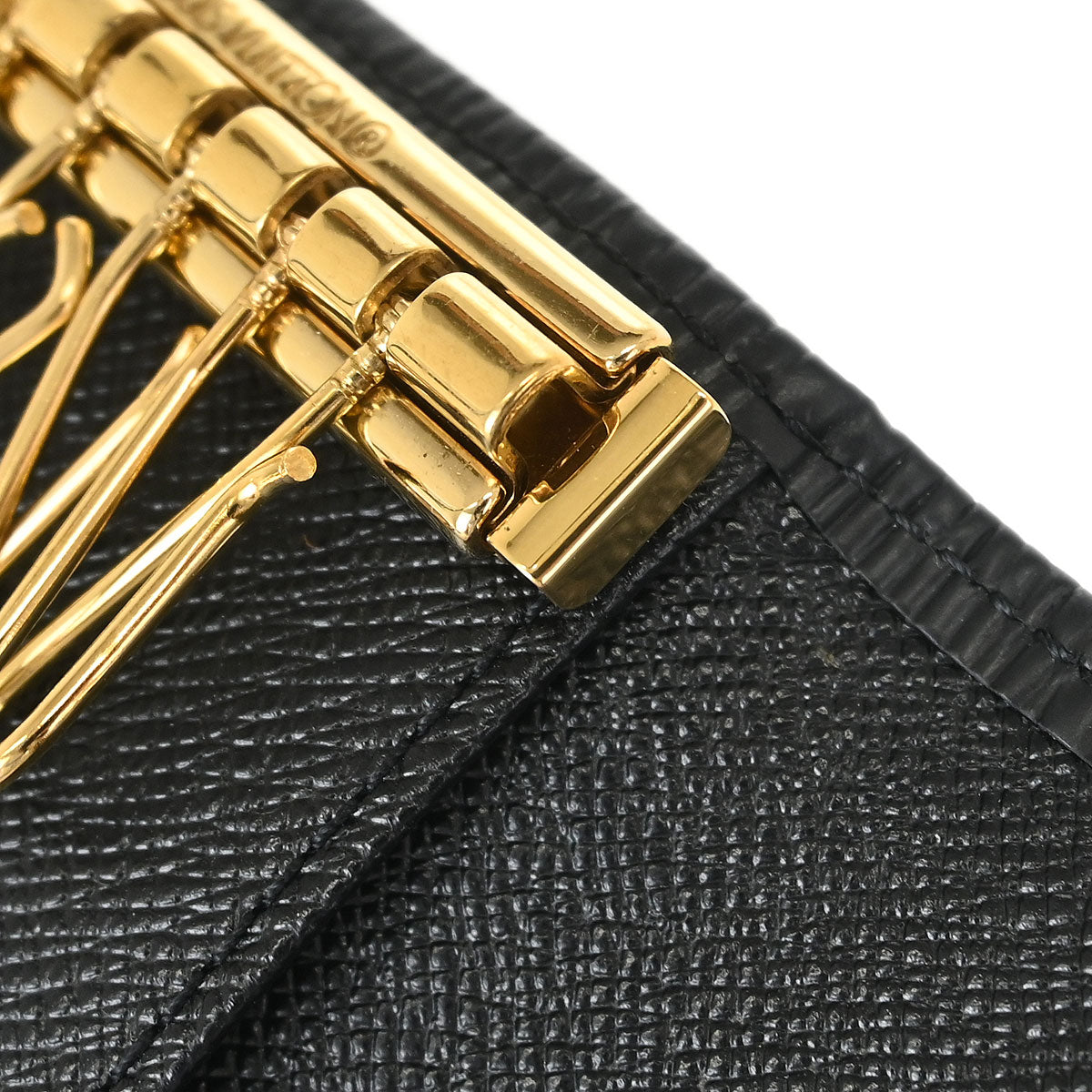 Louis Vuitton Black Epi Multicles 6 Key Case M63812 Small Good