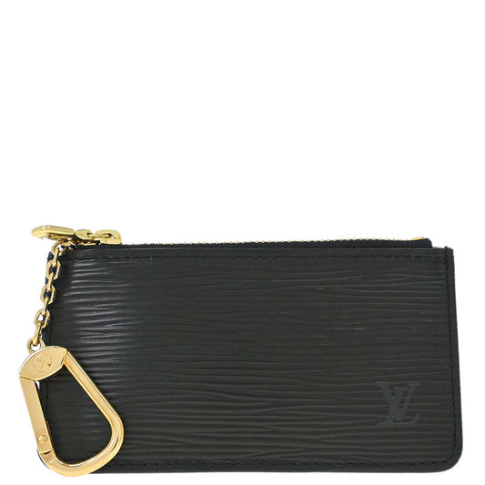 Louis Vuitton Black Epi Pochette Cles Coin Purse M63802