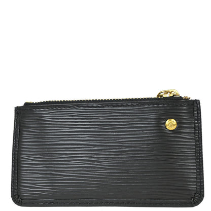 Louis Vuitton Black Epi Pochette Cles Coin Purse M63802