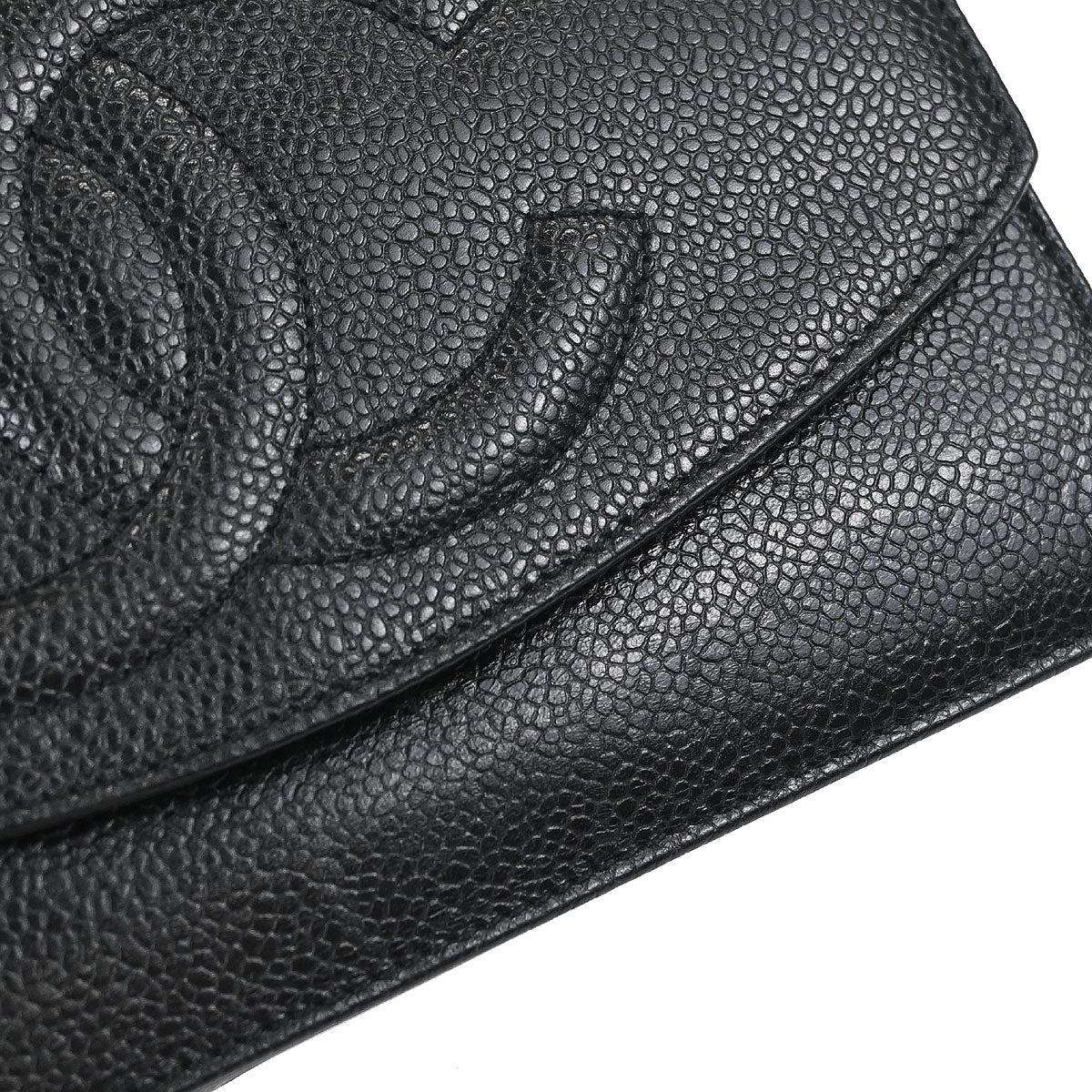 Chanel 1996-1997 Black Caviar Skin Timeless WOC Wallet on Chain Shoulder Bag