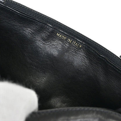 Chanel 1996-1997 Black Caviar Skin Timeless WOC Wallet on Chain Shoulder Bag