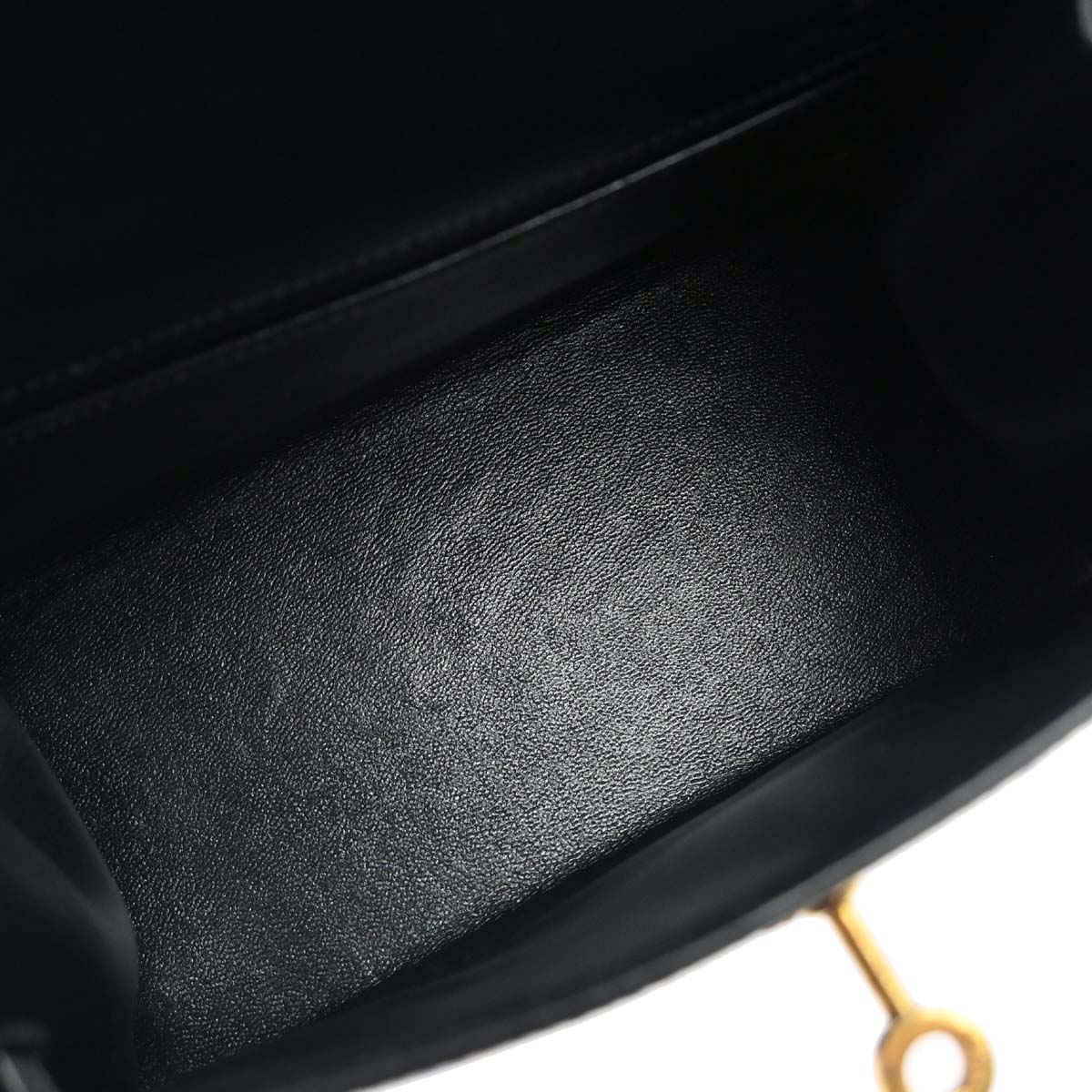 Hermes Navy Box Calf Mini Kelly 20 Sellier Shoulder Bag