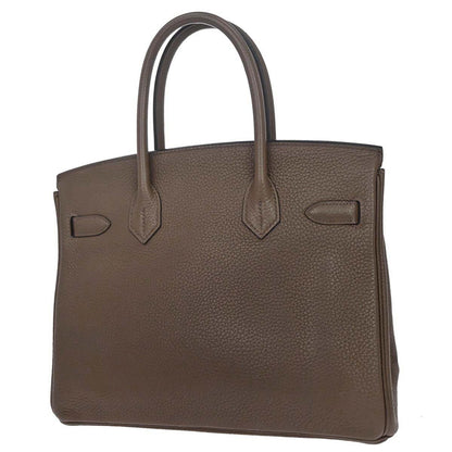 Hermes Taupe Gray Sauge Togo Birkin 30 Verso Handbag