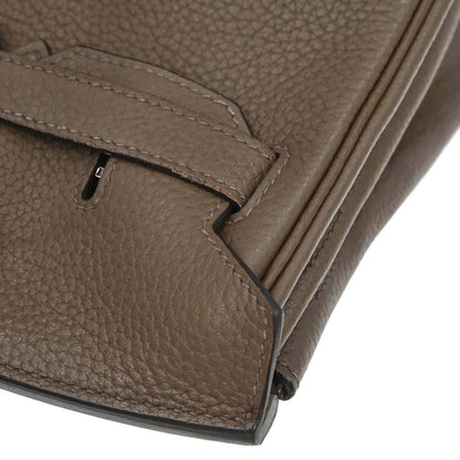 Hermes Taupe Gray Sauge Togo Birkin 30 Verso Handbag