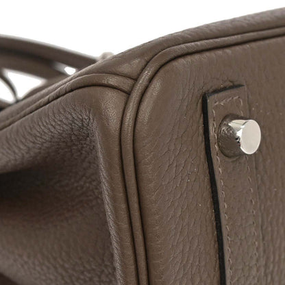 Hermes Taupe Gray Sauge Togo Birkin 30 Verso Handbag