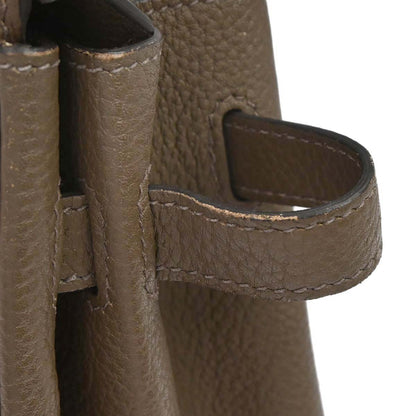 Hermes Taupe Gray Sauge Togo Birkin 30 Verso Handbag