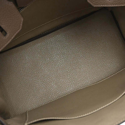 Hermes Taupe Gray Sauge Togo Birkin 30 Verso Handbag