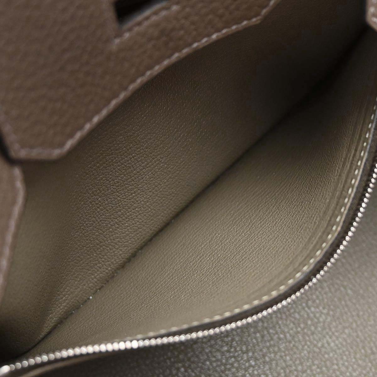 Hermes Taupe Gray Sauge Togo Birkin 30 Verso Handbag