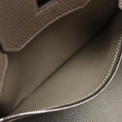 Hermes Taupe Gray Sauge Togo Birkin 30 Verso Handbag