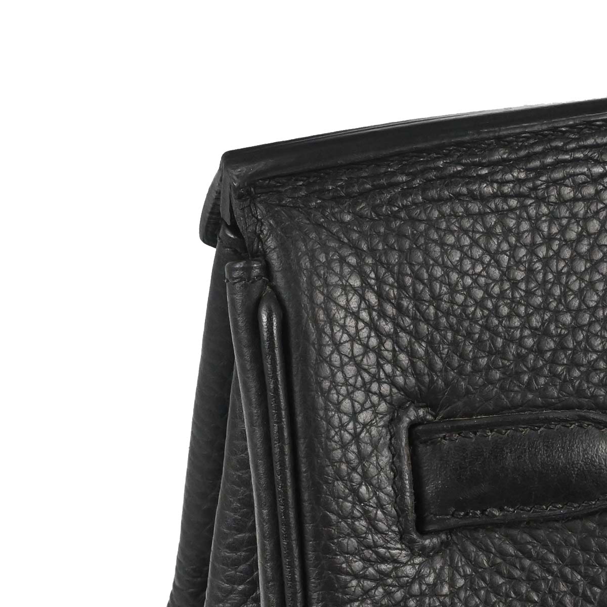 Hermes Black Taurillon Clemence Birkin 35 Handbag