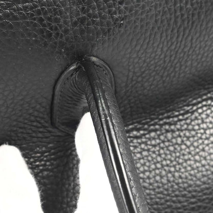 Hermes Black Taurillon Clemence Birkin 35 Handbag