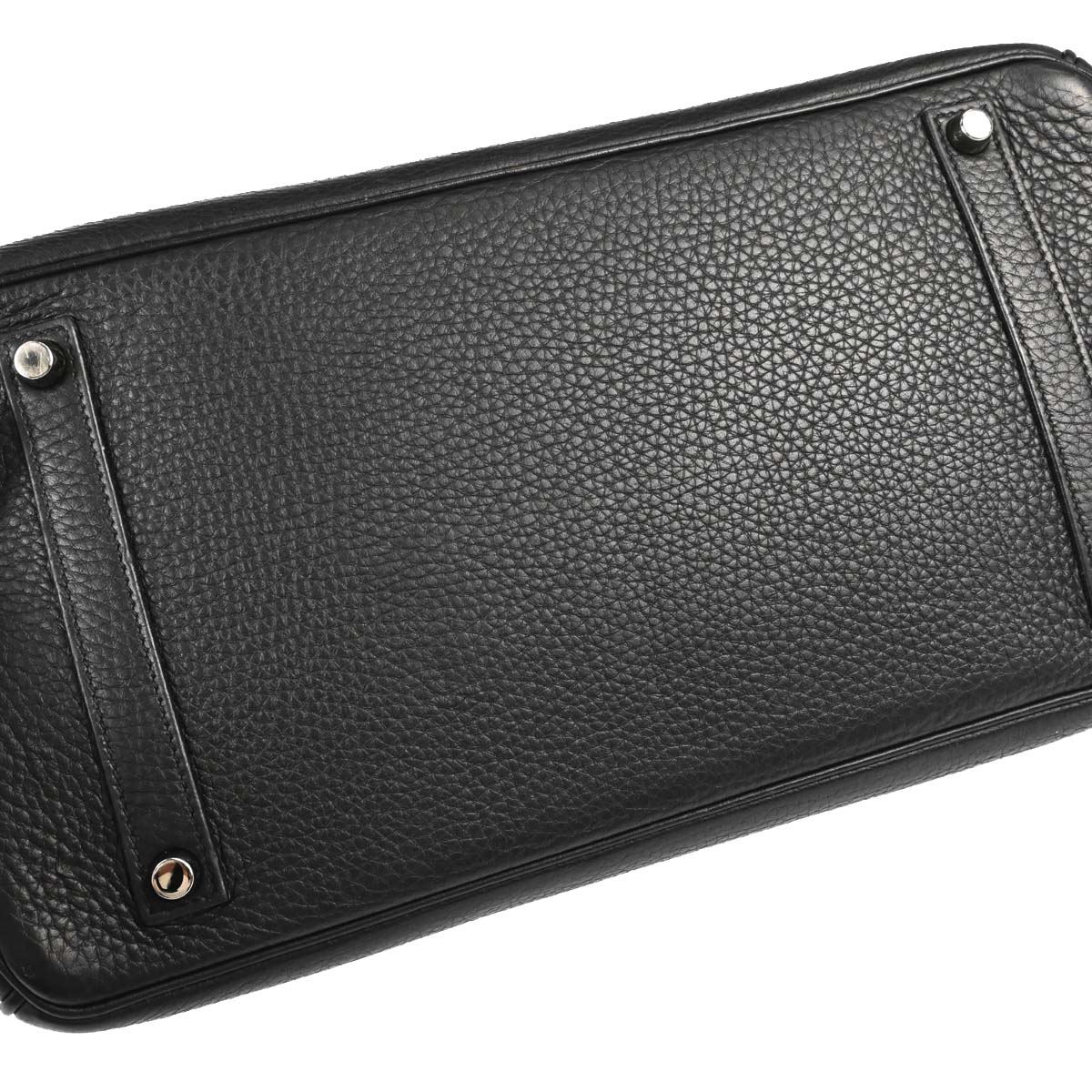 Hermes Black Taurillon Clemence Birkin 35 Handbag