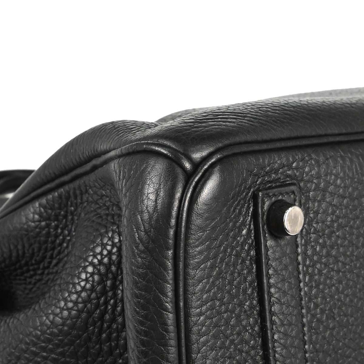 Hermes Black Taurillon Clemence Birkin 35 Handbag