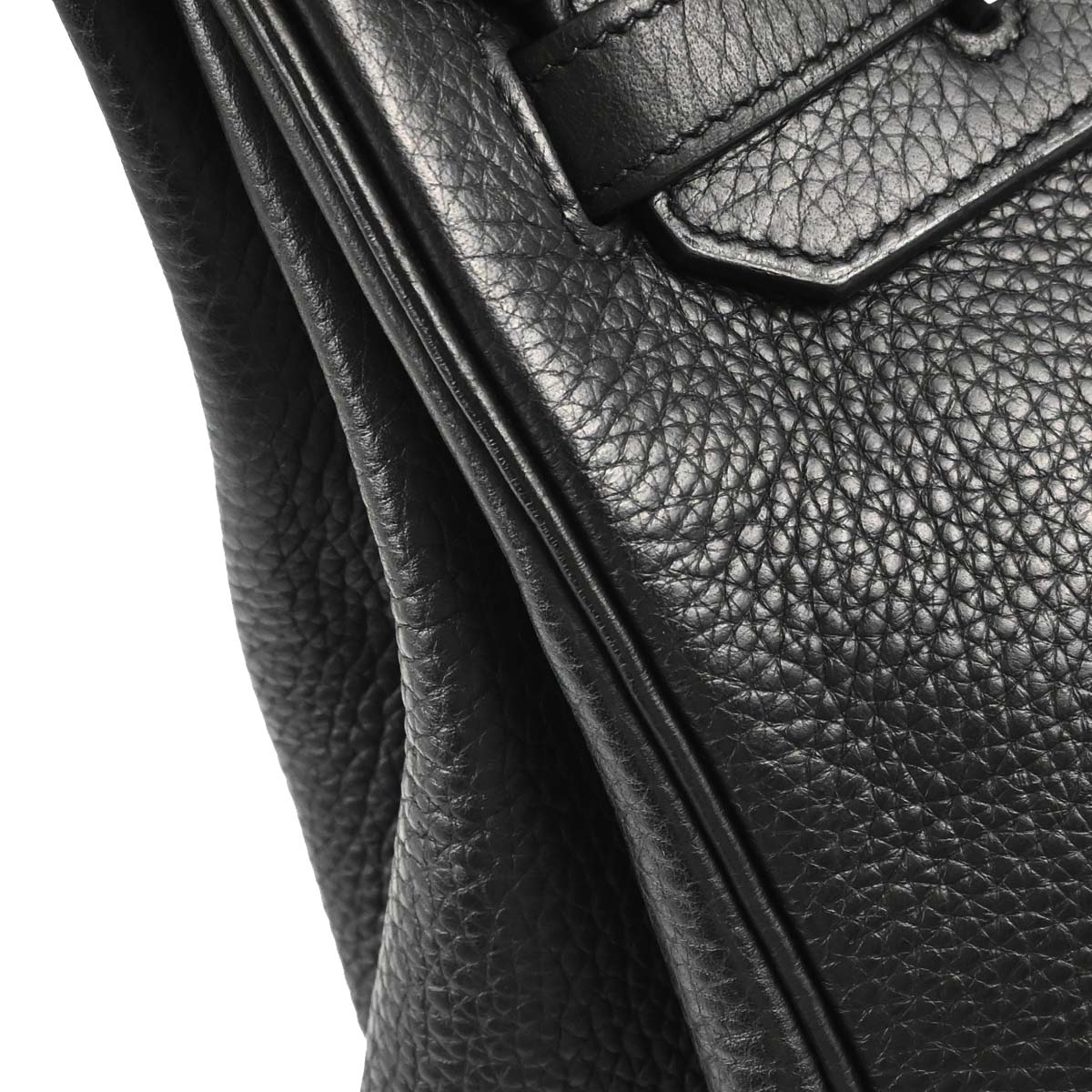Hermes Black Taurillon Clemence Birkin 35 Handbag