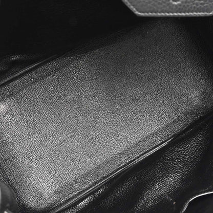 Hermes Black Taurillon Clemence Birkin 35 Handbag