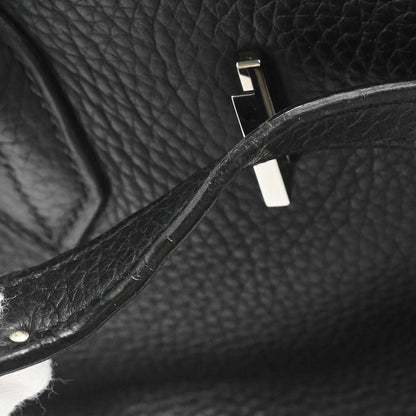 Hermes Black Taurillon Clemence Birkin 35 Handbag