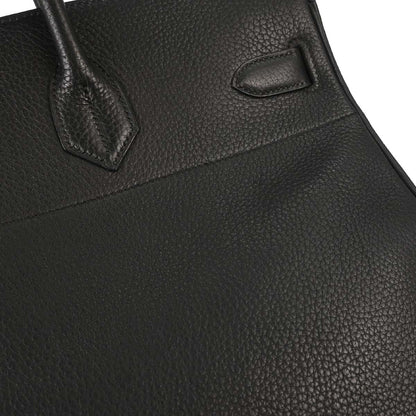 Hermes Black Ardennes Haut a Courroies 45 Handbag