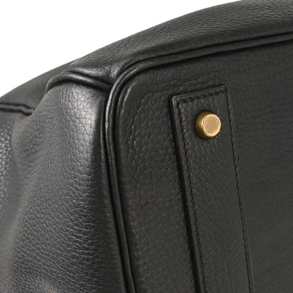 Hermes Black Ardennes Haut a Courroies 45 Handbag
