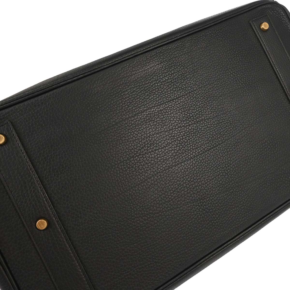 Hermes Black Ardennes Haut a Courroies 45 Handbag