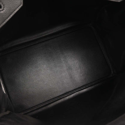 Hermes Black Ardennes Haut a Courroies 45 Handbag