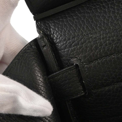 Hermes Black Ardennes Haut a Courroies 45 Handbag