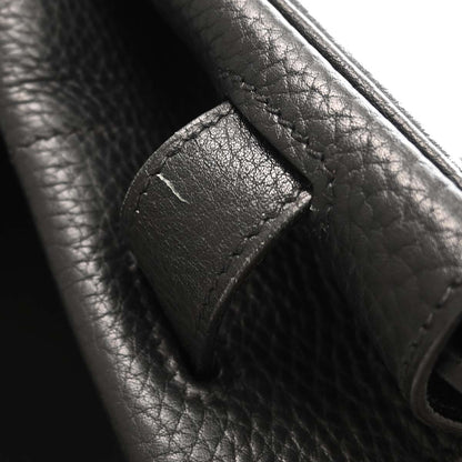Hermes Black Ardennes Haut a Courroies 45 Handbag
